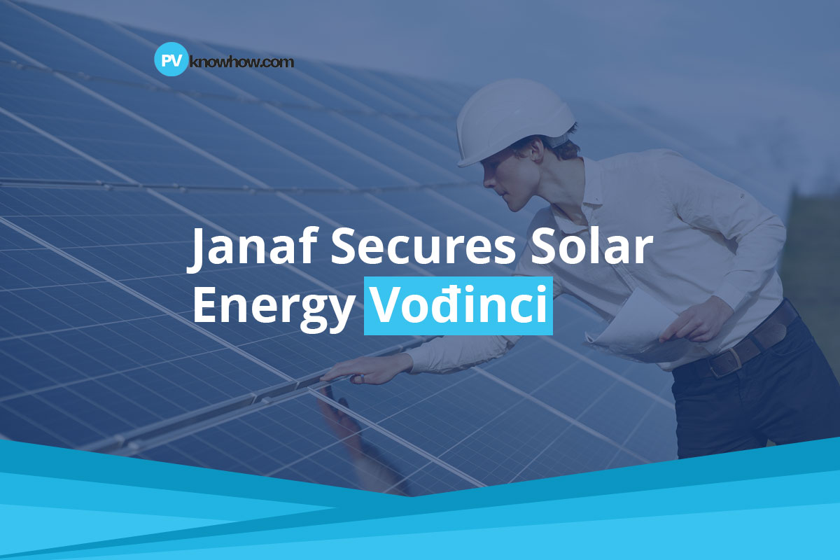 Janaf Secures Solar Energy Vođinci