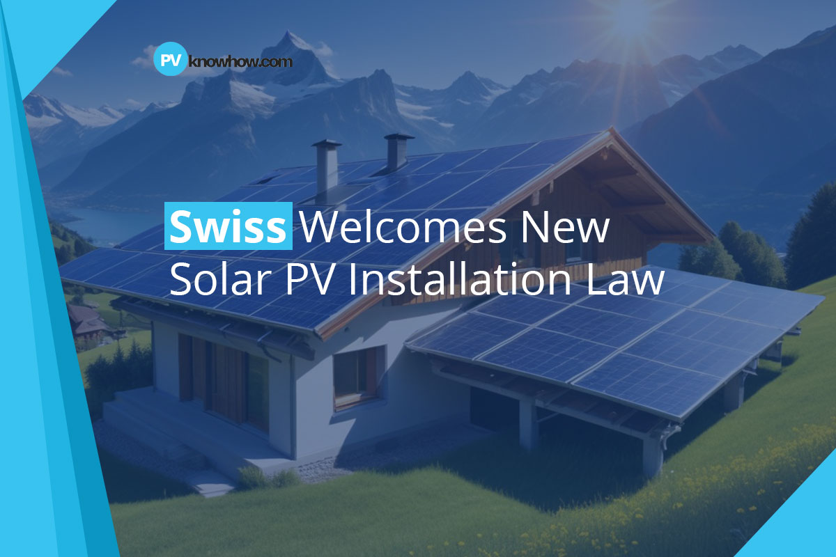 Swiss Welcomes New Solar PV Installation Law