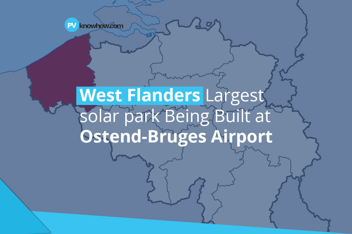 West Flanders's Largest Solar Park Being Built at Ostend-Bruges Airport