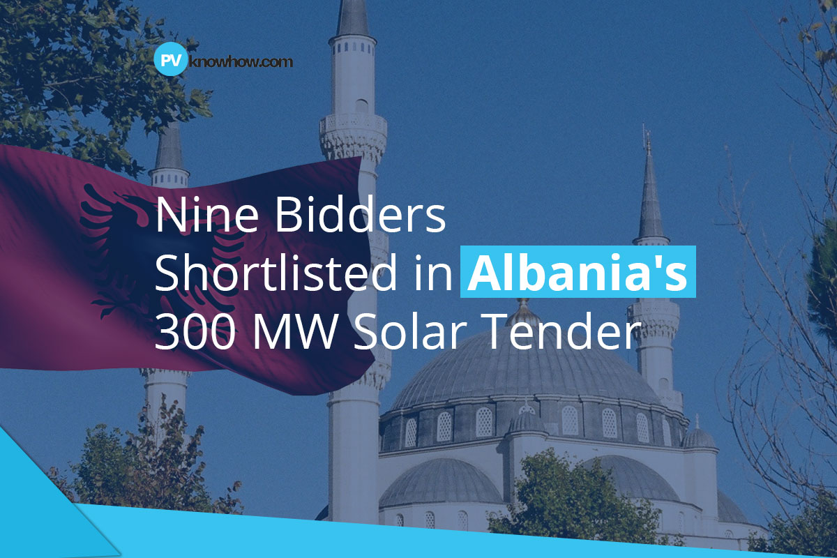 Nine Bidders Shortlisted in Albania's 300 MW Solar Tender