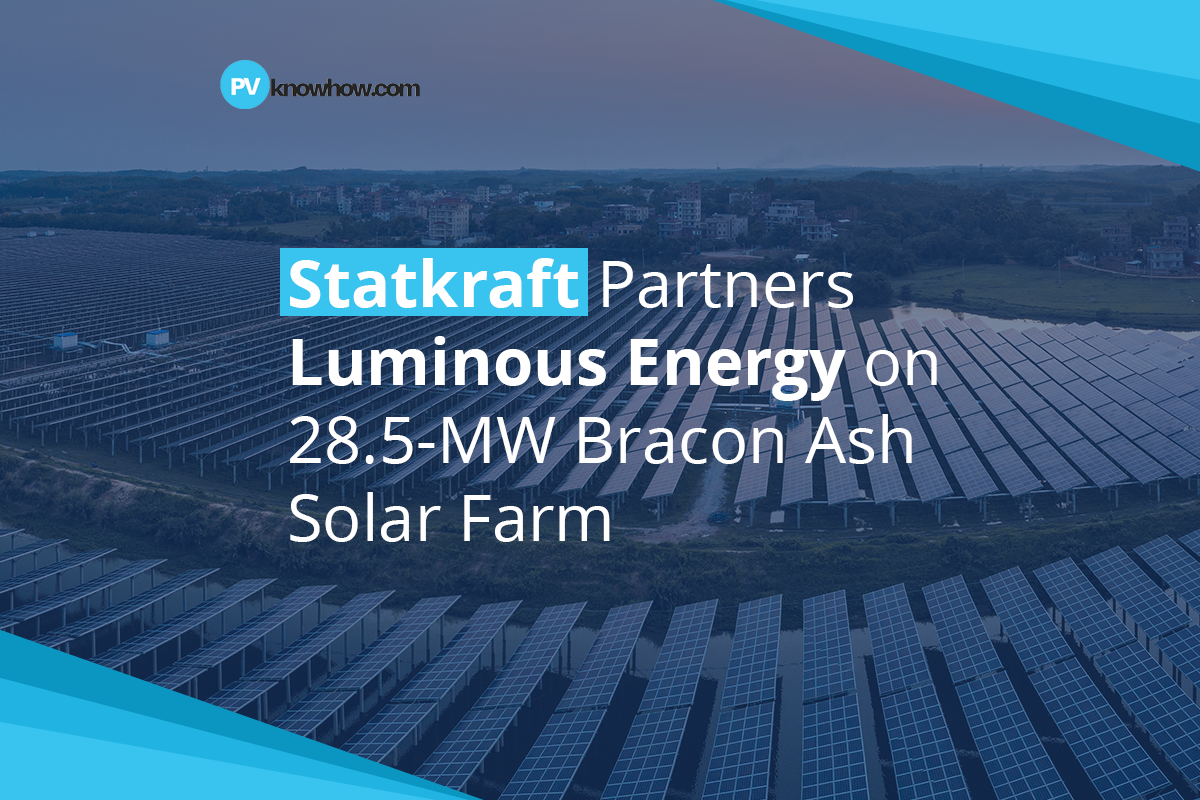 Statkraft, Luminous Plan 28.5-mw Bracon Ash Solar Farm