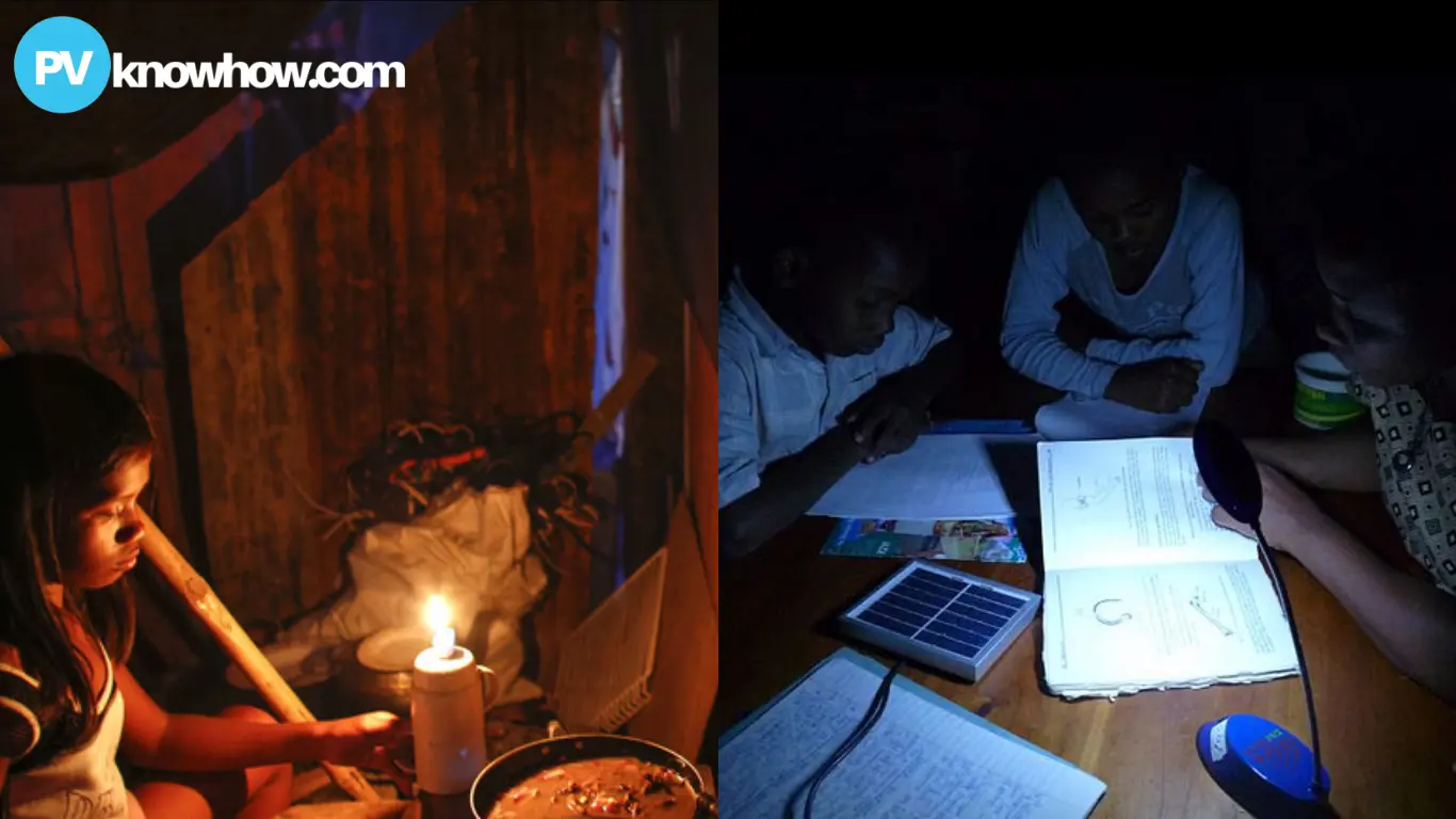 solar-powered lighting Malawi family