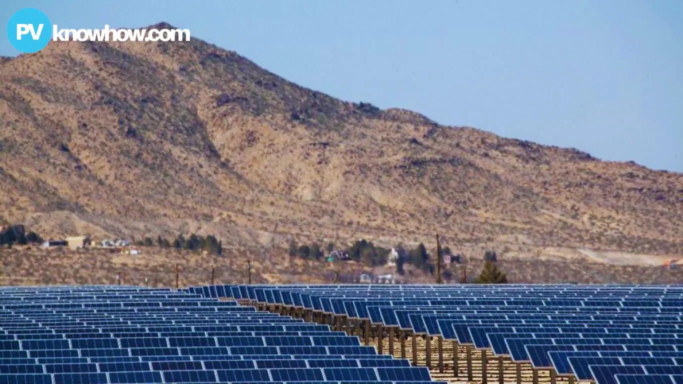 Large-scale solar farm construction