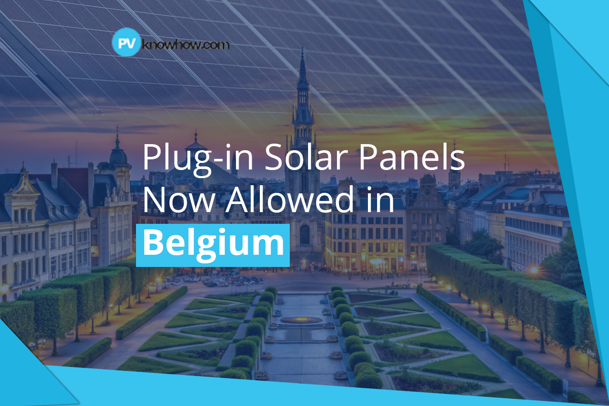 Plug-in Solar Panels Now Allowed in Belgium