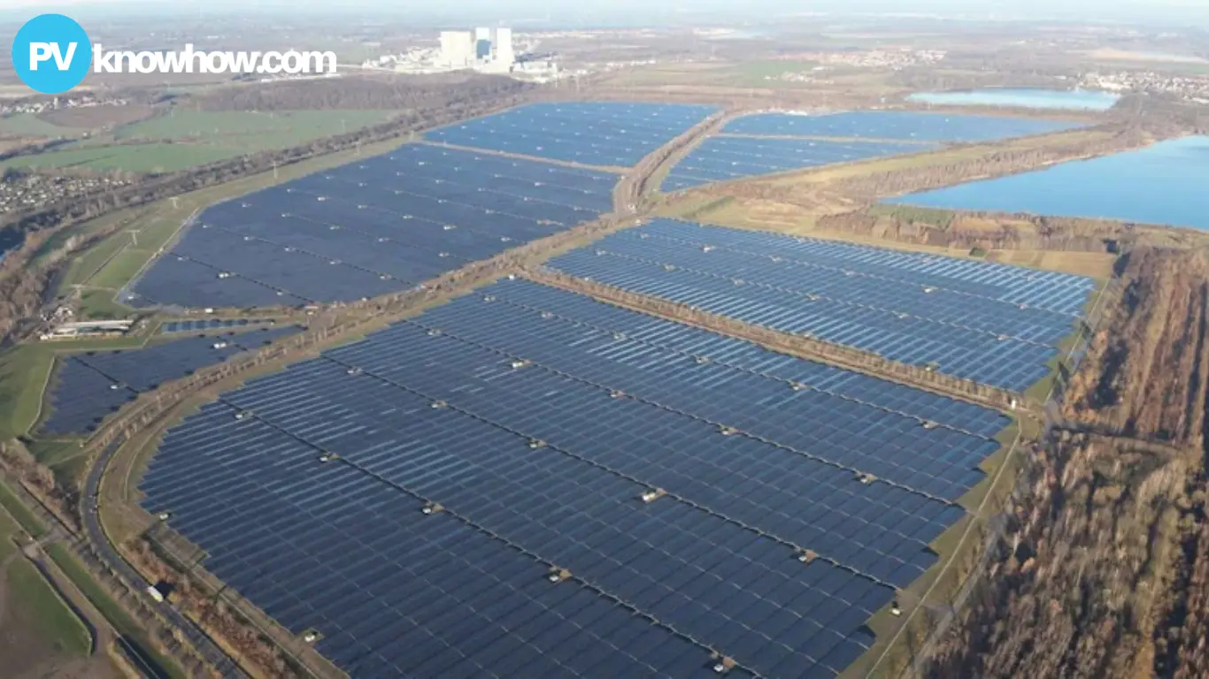 Solar energy farm in Europe