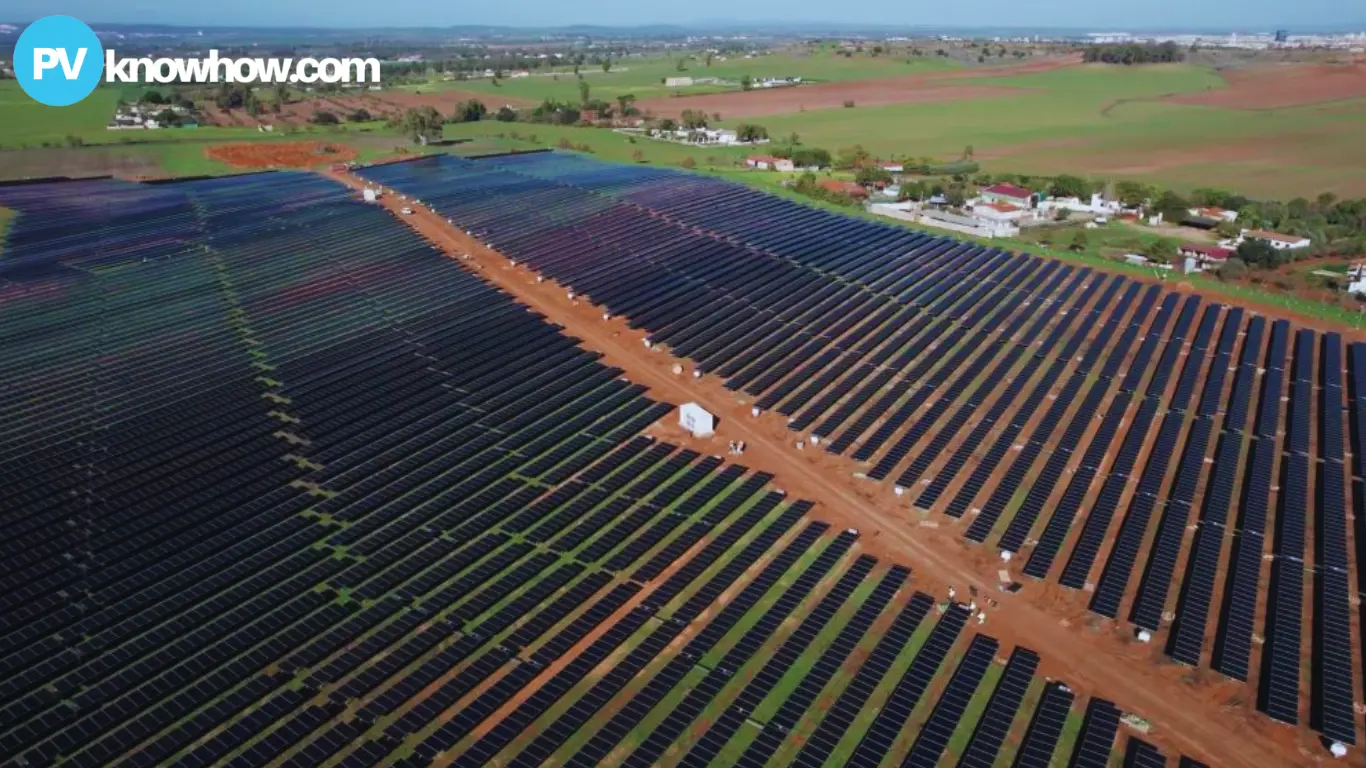 Solar farm construction in Spain