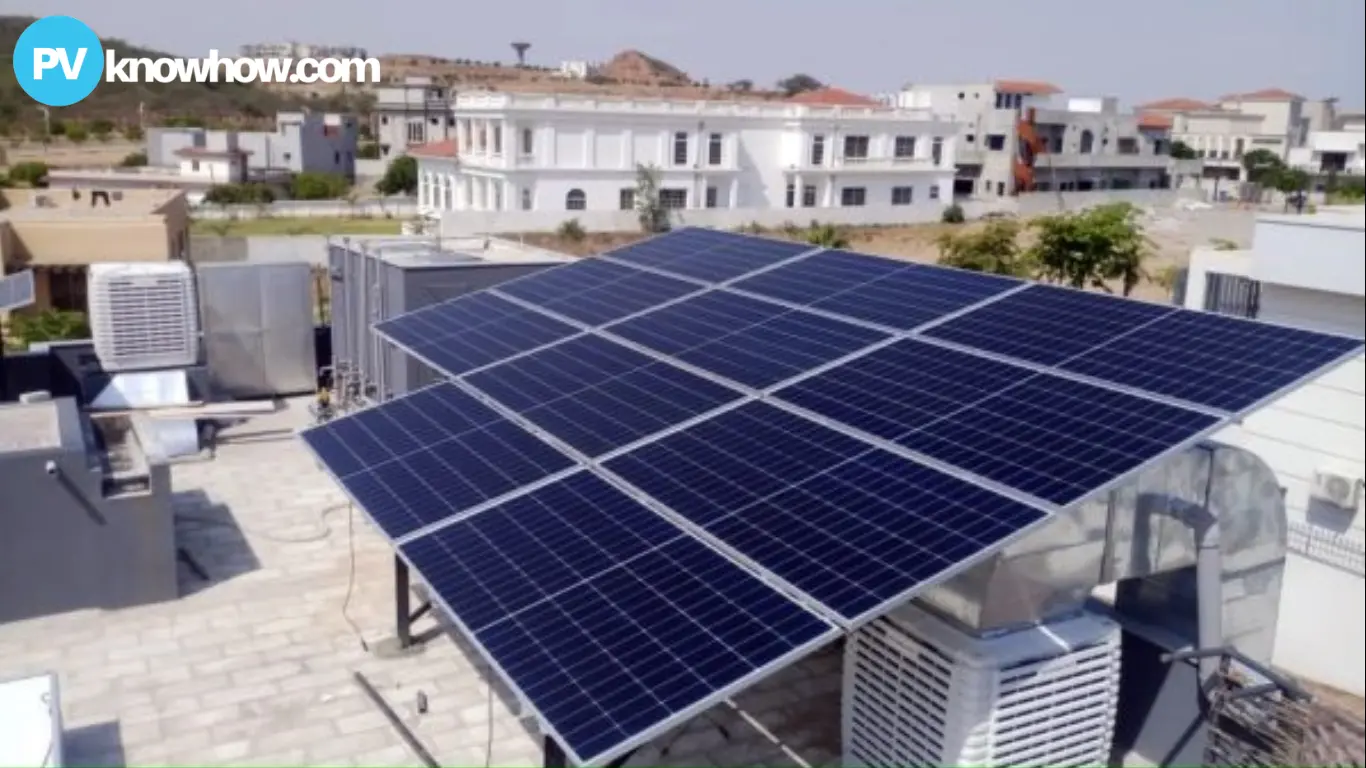 household with solar panels in punjab