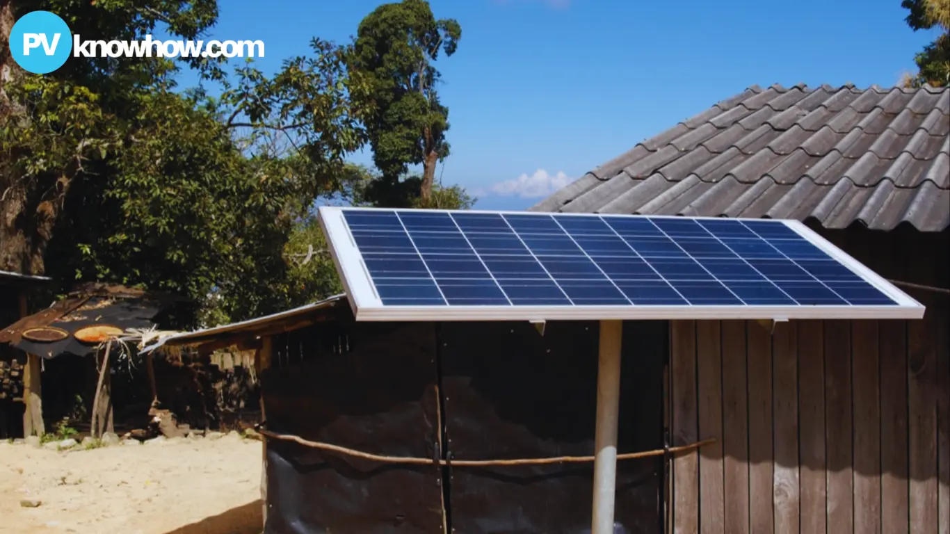 solar home system installation in rural Africa